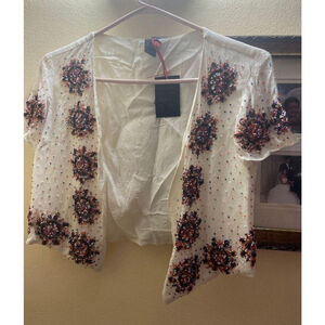 RAGA beaded bolero jacket embellished XS